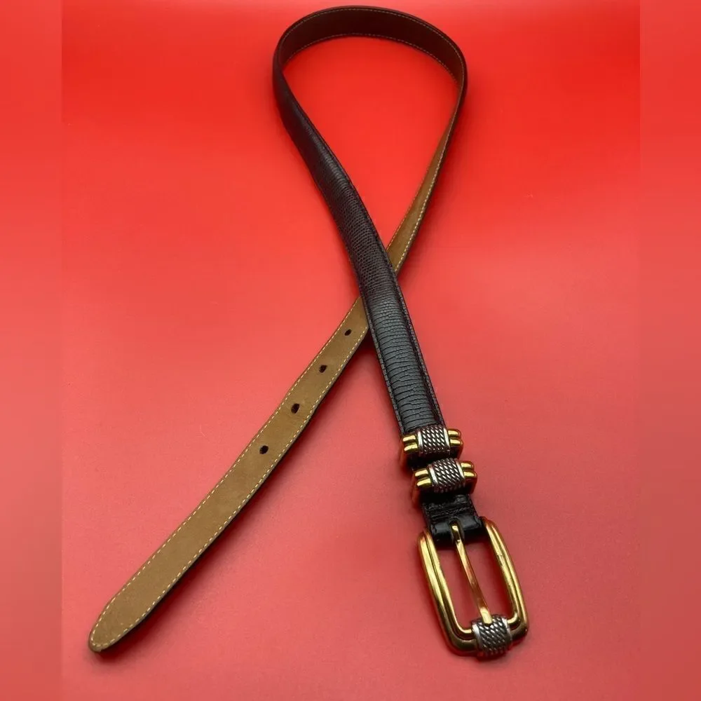 Brighton Women’s Black Leather Belt ML-32 4B603